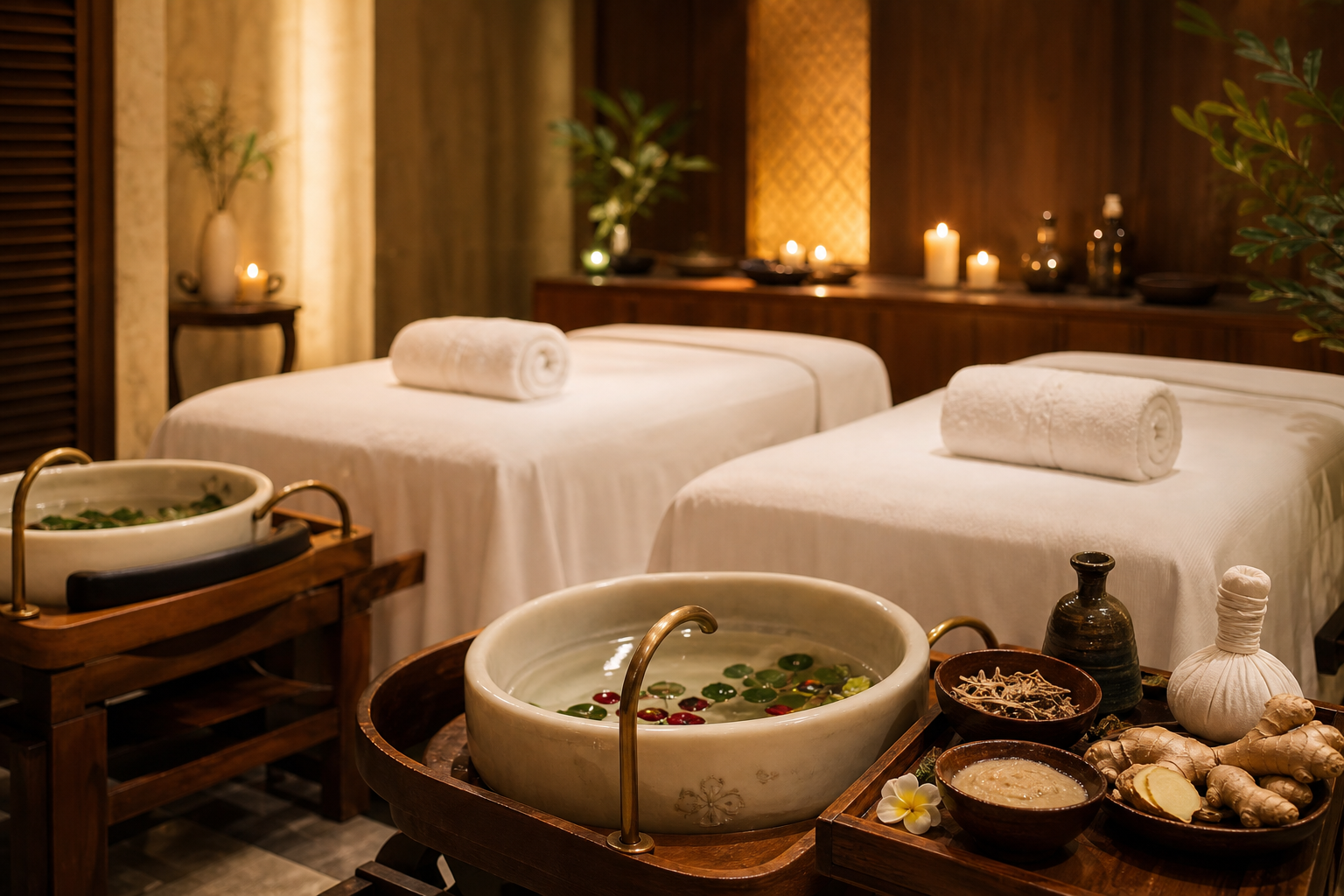 Couples suite for two at Vela Head Spa